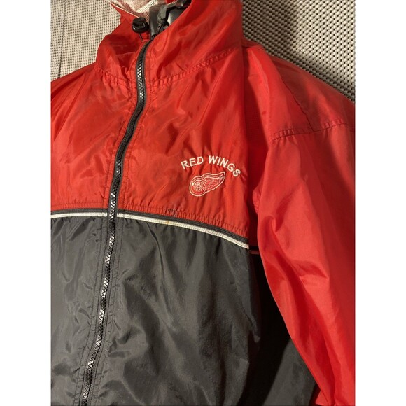 Pro Edge Red‎ Wing Windbreaker XL 100% Nylon Vintage - Picture 2 of 5